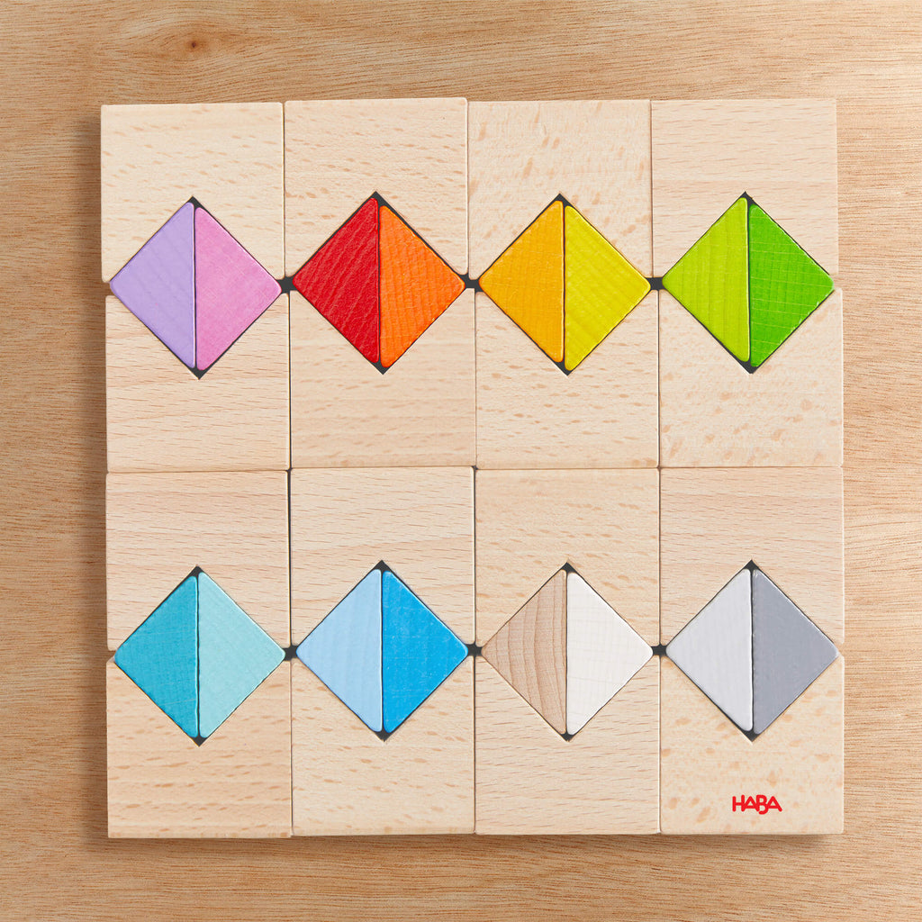 Colorful Triangle Wooden Block Game