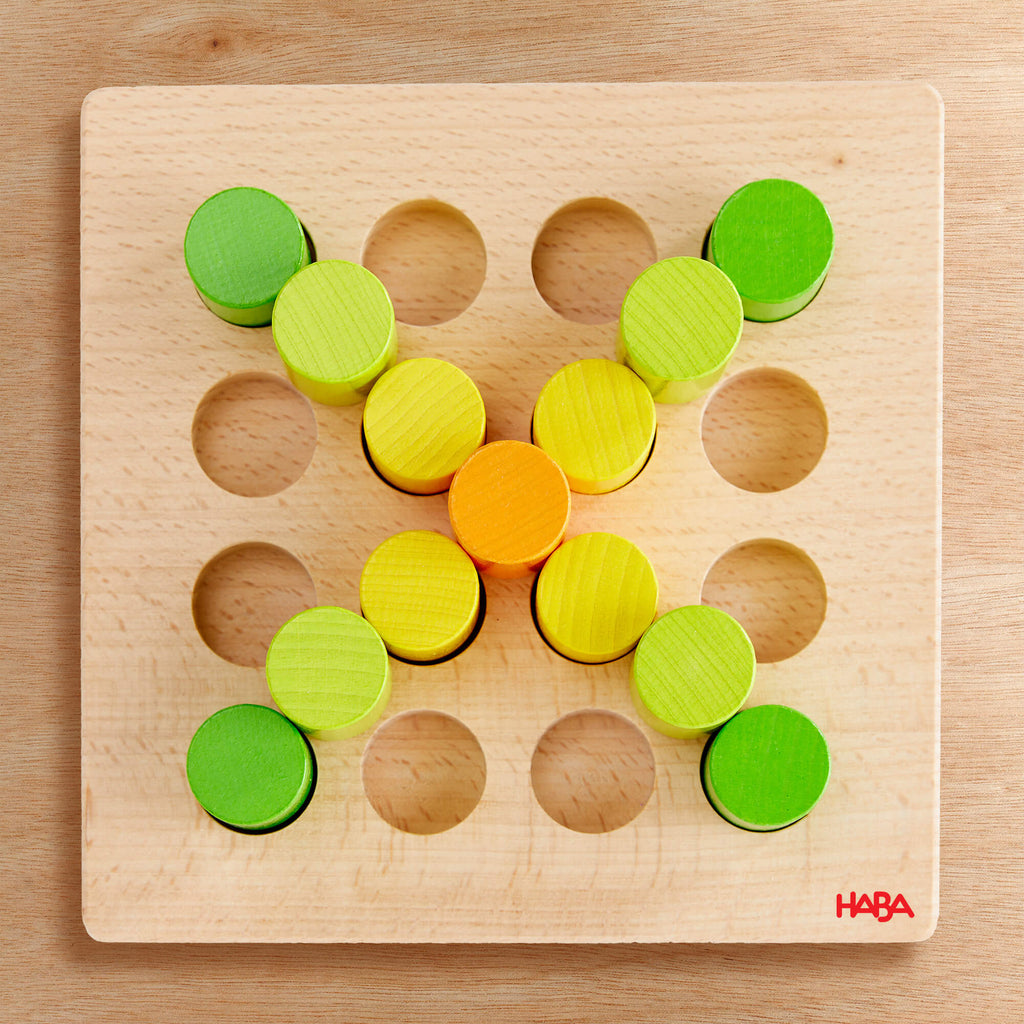 Rainbow Risers Wooden Stacking Game