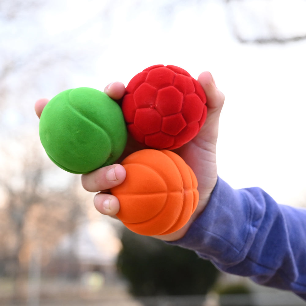 Rubbabu&reg; Small Sports Balls - 3 PC
